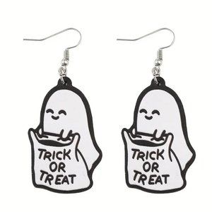 Halloween Ghost Earrings Trick or Treat